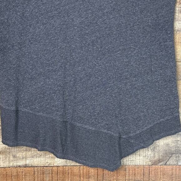 Wilt Big Back Slant Thermal Top Long Sleeve Drop Shoulder Gray Size Small - Picture 7 of 9